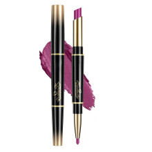 2 in 1 Lip Liner Lipstick Set, Waterproof Matte Long Lasting Color, Double Ended Makeup Combo
