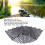 Rubber Fishing Net Replacement 40cm Depth Collapsible Black 5