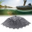 Rubber Fishing Net Replacement 40cm Depth Collapsible Black 12