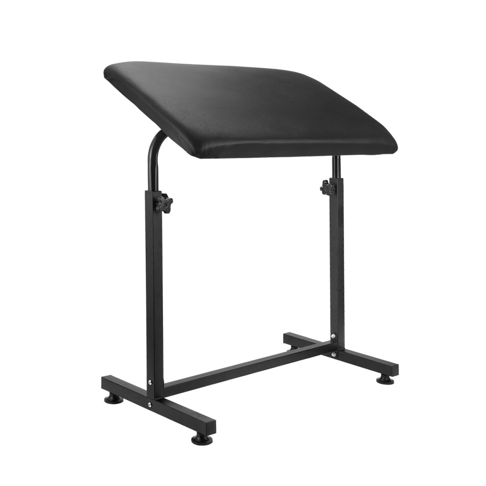 Tattoo Arm Rest Adjustable Height 340 Rotation ExtraLarge Pad Stable Steel Frame for Studio
