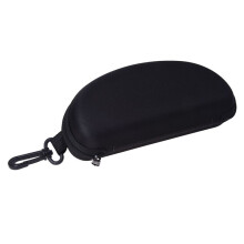 3X Black Glasses Eyeglasses Safety Zippered Hard Case Holder