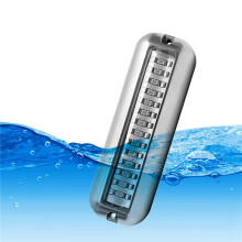 2X 50W 42 LEDs BåTakterspegelsljus Rostfritt StåL Vattentät MarinbåT Undervattensponton Akterspegelslampa Universal, Blå