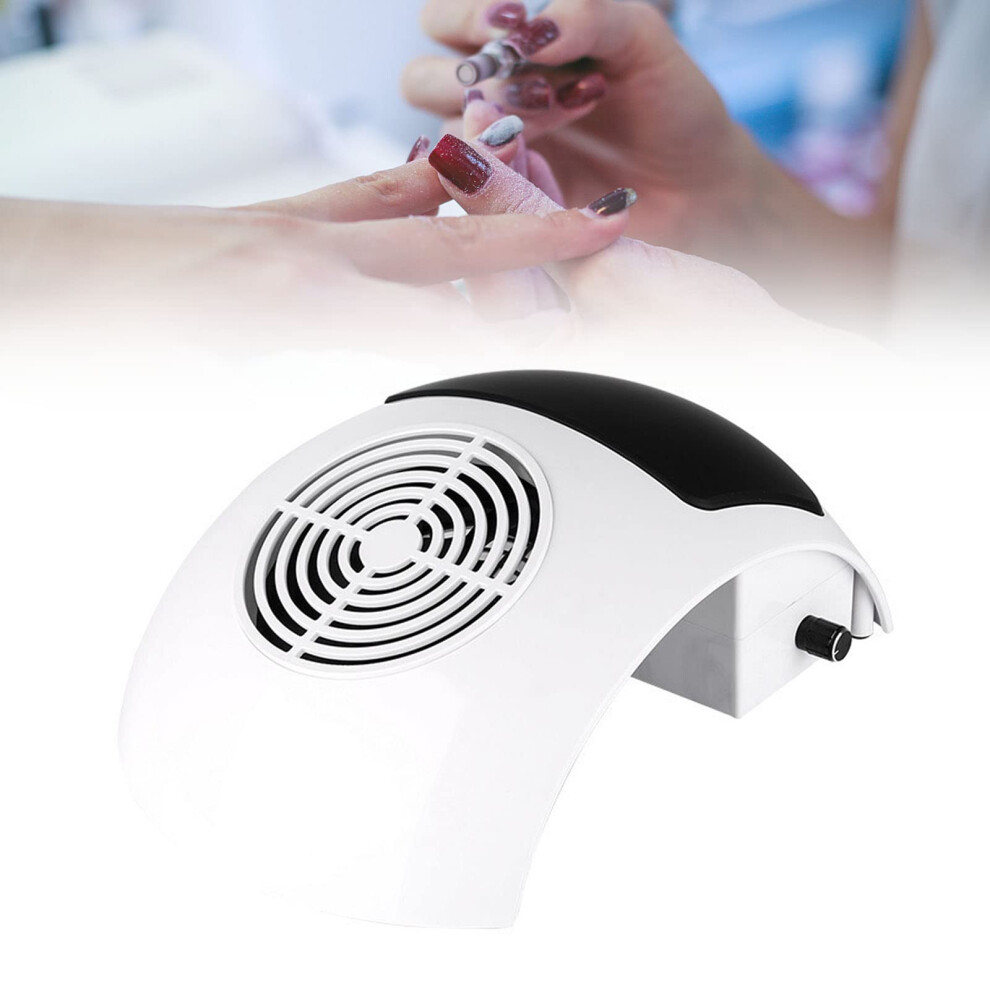 80W Nail Dust Collector With Strong Adjustable Suction, Low Noise Manicure Vacuum For Salon 9455672732505