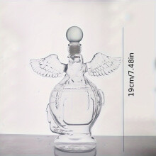 (1pc Color Random) 300 ml wiederverwendbare Glasgläser, kreative Design-Weinkaraffe, einzigartige Design-Whisky-Flasche, bedeutungsvolles Zuhause