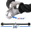 2X Tricep Pull Down Rope 36 Inches with Snap Hook, Fitness Attachment Cable Machine Pulldown Rope for Home Gym 8