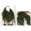 2X Écharpe Unisexe En Polyester Poids Léger À Plaid Pompons Arabe Désert Shemagh, Vert 4