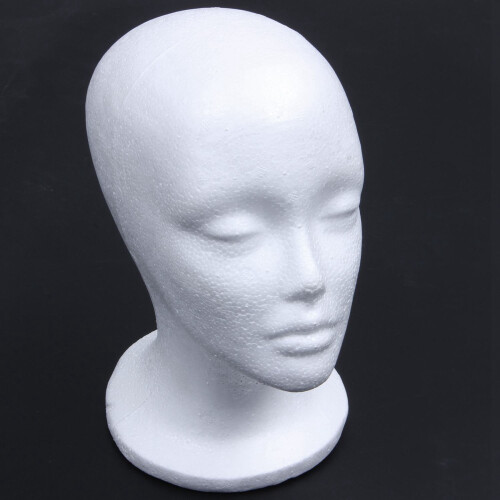 4X Female Foam Mannequin  Model Hat Wig Display Stand Rack white 1