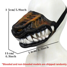 (32cm) Hundemundmaske, gepolsterte Latex-Maulkörbe, Hundemaulkorb, Halloween-Film- und TV-Kopfschmuck, Latex-Requisiten, seltsame