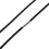 2X Colar de Cabo de Borracha Preta de 3Mm com Fechamento de AçO InoxidáVel - 22 Polegadas 3