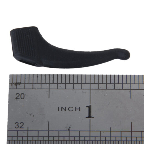 2 Pair Eyeglasses/Sunglasses/Spectacles Eyewear Ear Hook Lock Tip Holder---Black 2