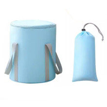 Collapsible Foot Soak Tub with Leakproof Design and Large Capacity for Outdoor Travel A3 36x30cm