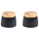 20x Guitar AMP Amplifier Knobs Push- Black+Gold Cap for  Amplifier 4