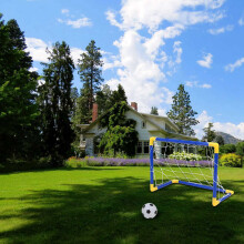 8X Indoor Folding Football Soccer Goal Post Net Set+Pump Kids Sport Outdoor Home Game Toy