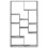 VidaXL vidaXL Bookcase Bookshelf Rack Storage Cabinet Grey Sonoma Engineered Wood 4