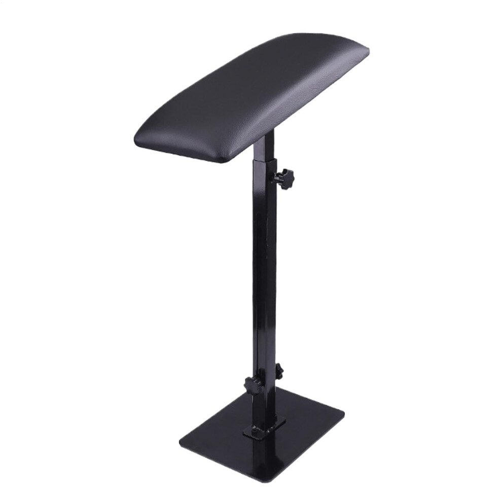Adjustable Tattoo Armrest Stand with 360 Rotating Plate and Comfort Foam Padding for Artists