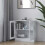 VidaXL vidaXL Vitrine Cabinet White Engineered Wood Book Storage Bookcase Sideboard 2