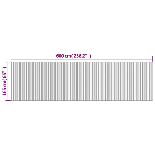 VidaXL vidaXL Room Divider Privacy Screen Room Partition Privacy Panel Brown Bamboo 2