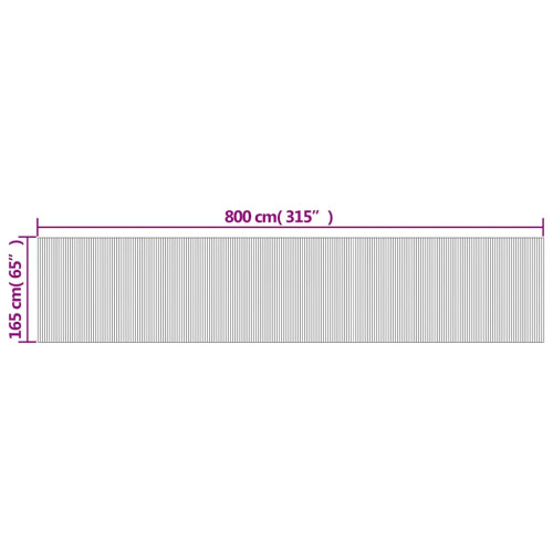 VidaXL vidaXL Room Divider Privacy Screen Room Partition Privacy Panel Brown Bamboo 2