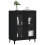 VidaXL vidaXL Sideboard Storage Cupboard Side Cabinet Buffet Black Engineered Wood 2