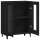 VidaXL vidaXL Sideboard Storage Cupboard Side Cabinet Buffet Black Engineered Wood 4