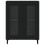 VidaXL vidaXL Sideboard Storage Cupboard Side Cabinet Buffet Black Engineered Wood 5