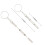 Mini Keychain Screwdriver Set for Eyeglass , Dual Tip Phillips and Flathead with Secure Bolt Holder, 6 Pack 3