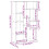 VidaXL vidaXL Bookcase Bookshelf Rack Storage Cabinet Concrete Grey Engineered Wood 3