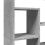 VidaXL vidaXL Bookcase Bookshelf Rack Storage Cabinet Concrete Grey Engineered Wood 8