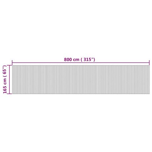 VidaXL vidaXL Room Divider Privacy Screen Room Partition Privacy Panel Natural Bamboo 2