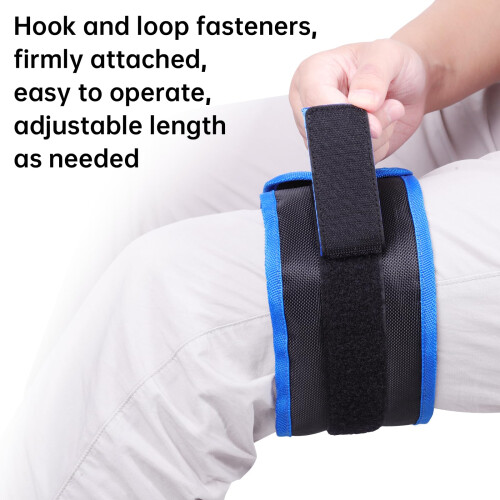 Leg Lifter Strap 2 Pack Adjustable Support with Padded Ring for Elderly Knee Recovery 2