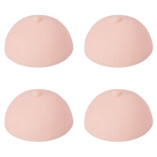 4X 3D-Tatuering Areola Tränar Hud Silikon Falska Bröst Bröst Pleural Träningsform för Nybörjare Permanent Makeup