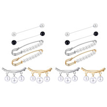 12 Pieces Sweater Shawl Clips Faux Pearl Dresses Cardigan Collar Brooch Clip Vintage Shirts Clips for Women Girls Decor
