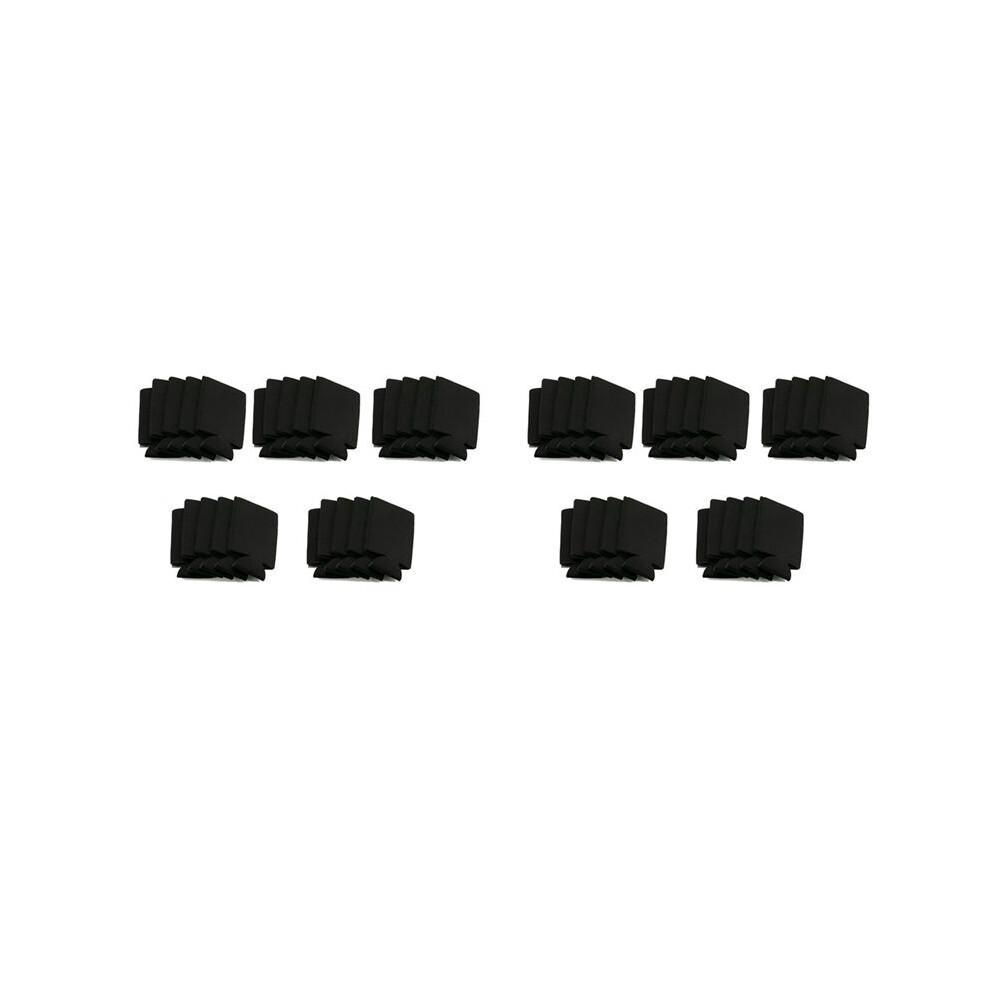 Brecantia Bulk Can Coolers (50-Pack) Blank Foam Sleeves Plain Soft Insulated Blanks For Soda, Beer, Water Bottles (Black)