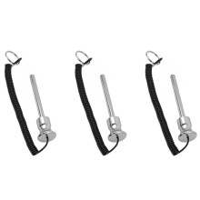 3X Palestra Fitness Pila Pesi Selettore Alluminio Magnetico Pila Pesi Pin Strength Training Equipment Argento