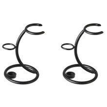 2 Pièces 2 En1 Hommes Porte-Outil de Rasage Brosse de Rasage Incurvée Manuel Support de Rasoir Supports Barbe Accessoires