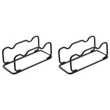 2X Piccolo Supporto per Manubri, Supporto per Bilanciere, Supporto per Manubri, Supporto Compatto per Manubri Nel Acciaio, Supporto per Bilanciere per