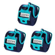 3X Counter Electronic Clicker Manual Digital Stitch Counter Finger Ring Mechanical Handheld Counter for Row People