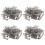 200Pcs Chrome Single Coil Pickup Screws & Adjust Height Springs for  Guitar 1