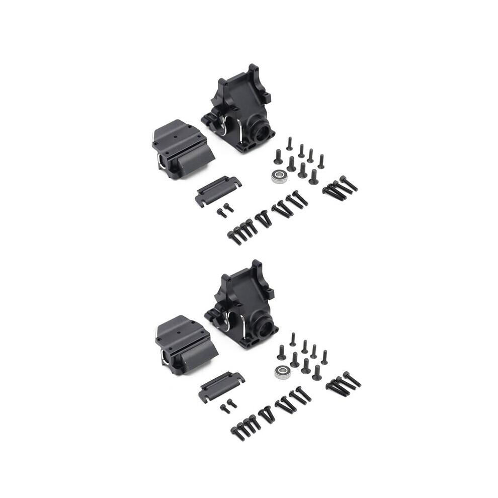 2X Metal Gearbox Case For Arrma 1/8 Kraton Outcast Notorious Typhon 1/7 Infraction Mojave Limitless 6S Blx Parts, Black 4711949352841