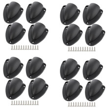 16 Pcs Nylon 2.5 Inch Marine Draad Kabel Vent Cover, Clamshell Vent voor Boot, Gladde Rand Dikte 1/8 Inch, Draad Vent Cover
