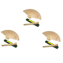 3X Ladies Wooden Sandalwood Hand Fan Wedding/ Birthdays Partys