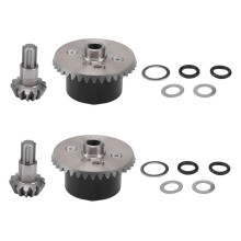 6X Metalen Diff Case Diff Gear 37T Input Gear 13T voor ARRMA 1/10 Kraton Senton Rock Granite Outcast 4X4 Upgrades Onderdelen,5