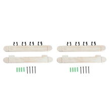 2 Pair 4 Pool Cue Rack, Billiard Stick Holder Wall Mount, Pool Table Rods Clip,Billiard Accessories