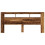 VidaXL (old wood) vidaXL LED Headboard Bed Header Bedroom Storage Bed Headboard Engineered Wood 5