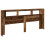 VidaXL (old wood) vidaXL LED Headboard Bed Header Bedroom Storage Bed Headboard Engineered Wood 7