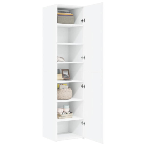 VidaXL (white) vidaXL Highboard Sideboard Side Cabinet Cupboard Concrete Grey Engineered Wood 1