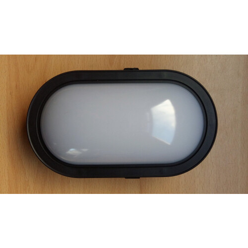 Status Taranto 5.5w Black LED Bulkhead Lamp Wall Mount 1