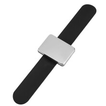 Magnetic Bracelet for Hair Clips and Pins, Adjustable Wrist Strap Hair Stylist Accessory Holder Black