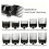 10pcs Universal Hair Clipper Guards Set for Precise Length Control Barber Guide Comb Kit Black 2