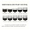 10pcs Universal Hair Clipper Guards Set for Precise Length Control Barber Guide Comb Kit Black 3